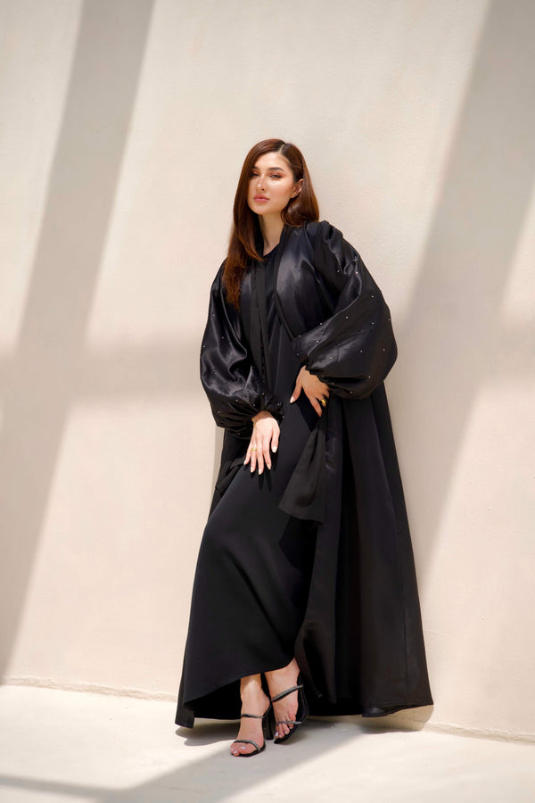 Abaya Crystal Noire