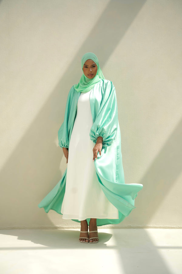 Abaya Crystal Vert d'Eau