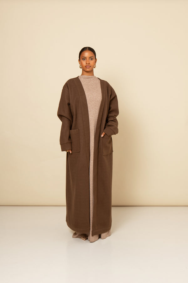 Manteau Saafi Marron